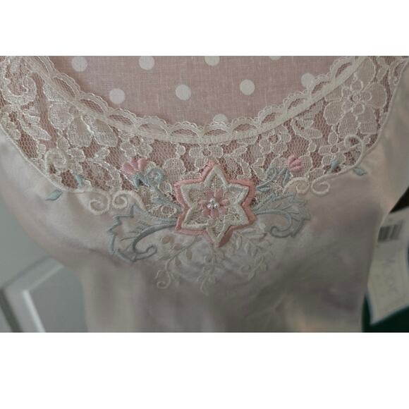 Vintage 90s Val Mode Cream Chemise - Size Small, NWT - Picture 3 of 11